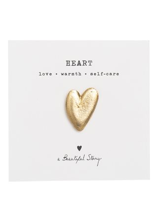 A Beautiful Story - Heart GP - Guld - Broche